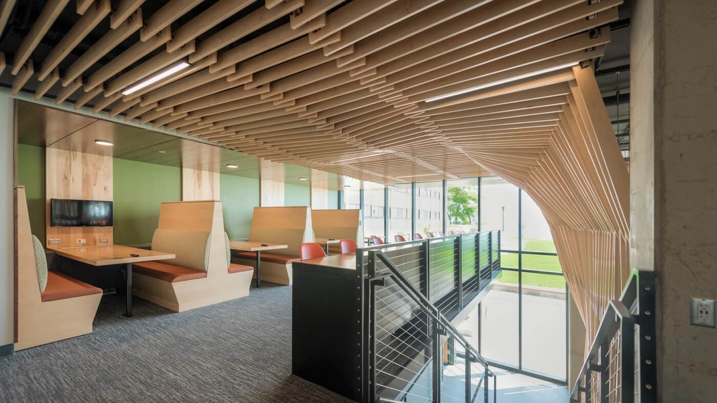 Carthage College Residence Hall Interior with Seating Areas