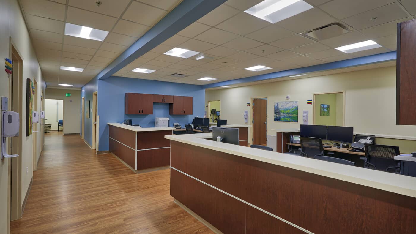 Centura Health - St. Thomas More Medical Office Building Corridor and Desk