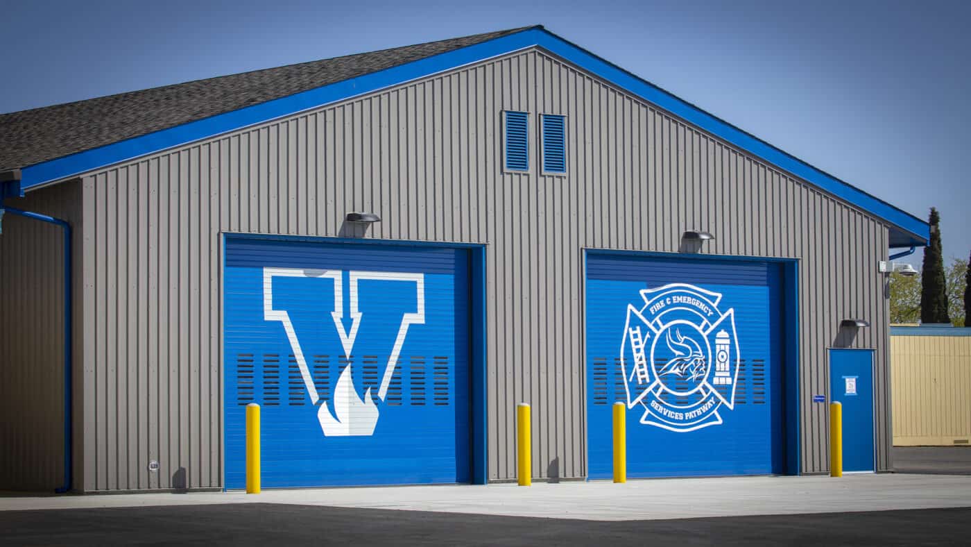 Elk Grove Unified School District Valley High School Fire Academy Overhead Doors