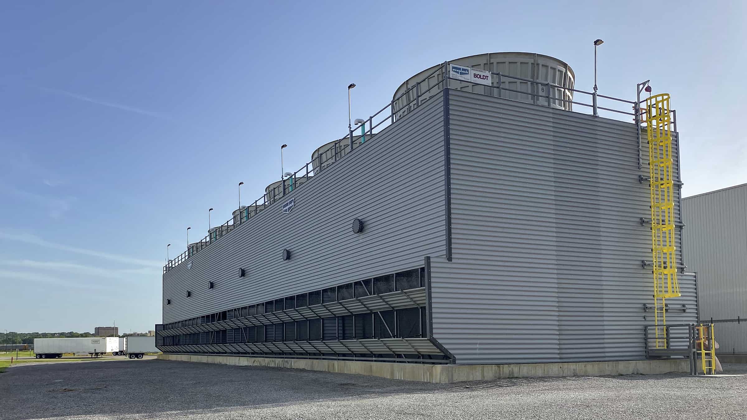 General Motors Cooling Tower Exterior