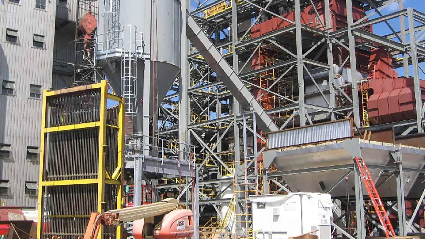 Laurentian Energy Authority - Biomass Energy Generating Facilities Construction Site Exterior View of Site