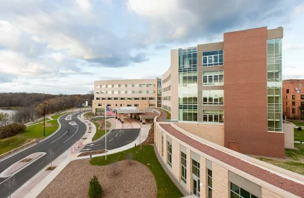 Mayo Clinic Health System - Eau Claire Bed Towers Elevated View