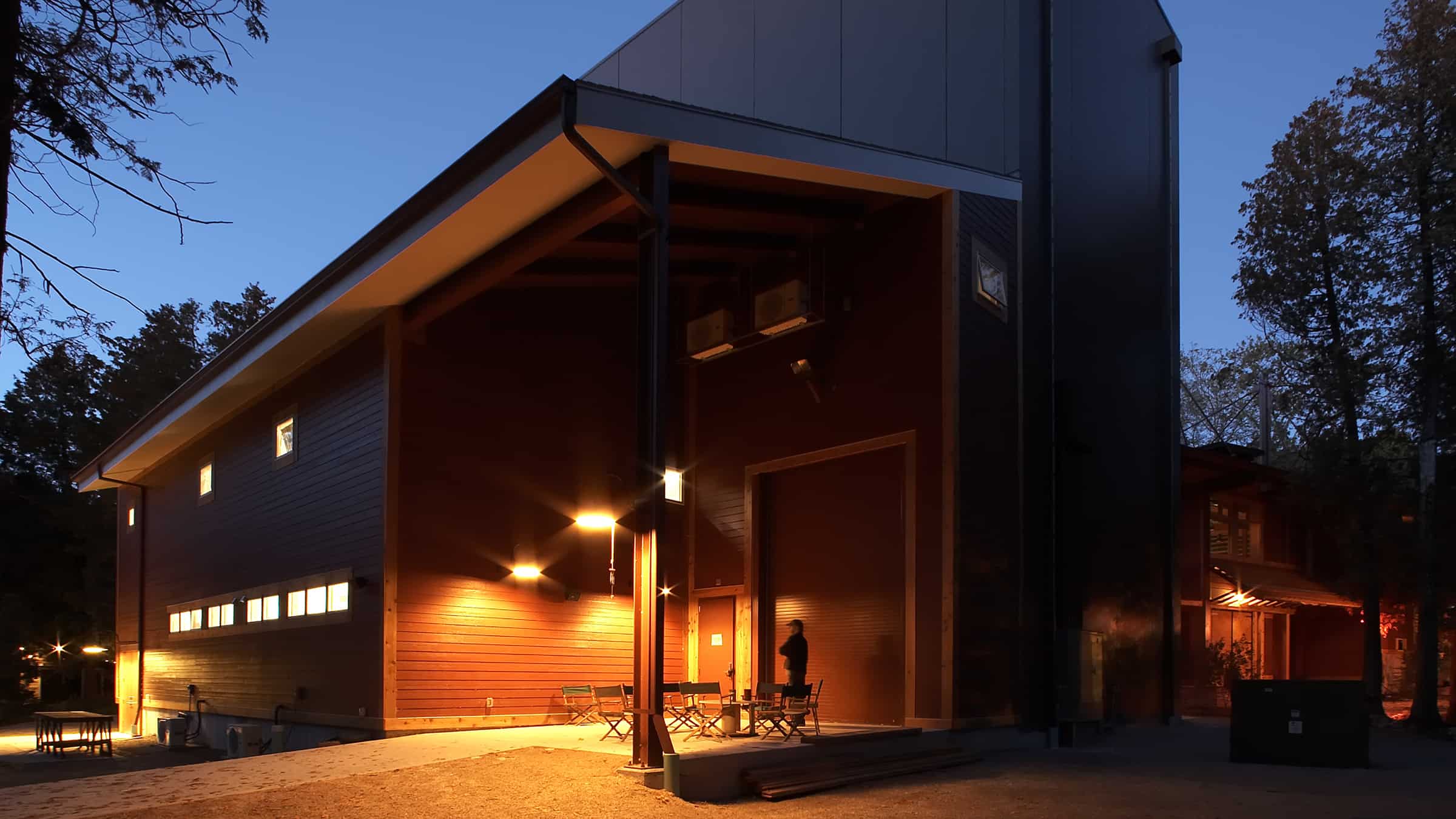 Peninsula Players Theater View of Building at Night