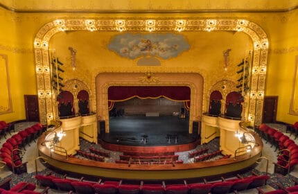 Historic Sheldon Theater - 1920s Architecture with Historic Theater Seating and Balcony Theater Seating