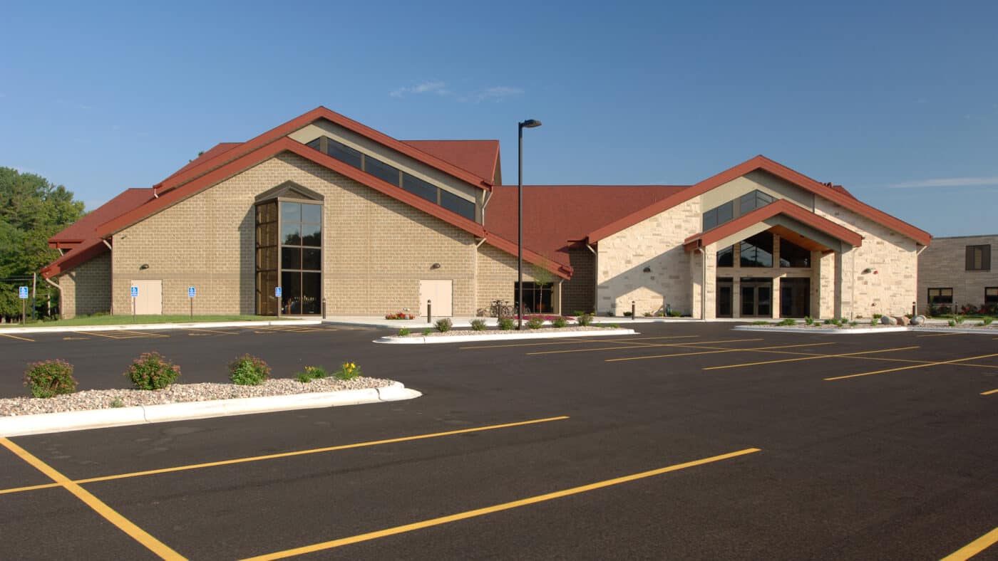 St. Peter the Fisherman Catholic Parish - Exterior of Building with Parking