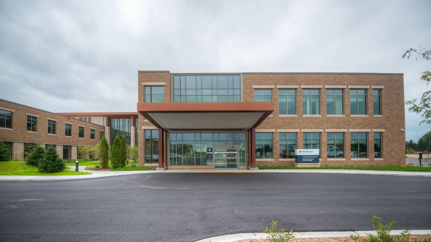 ThedaCare Medical Center - Shawano - Building Exterior with Covered Entrance with Circle Drive