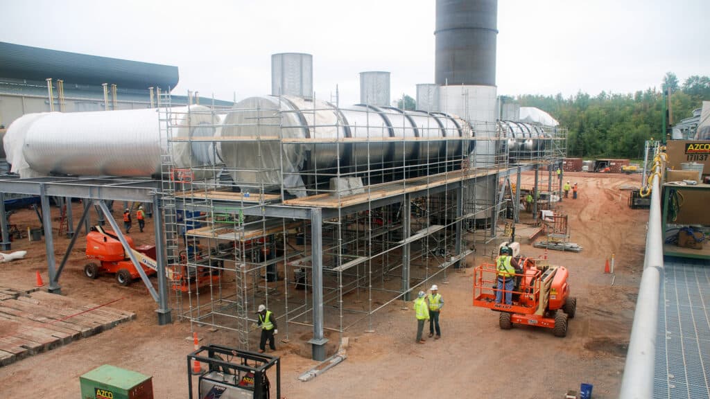 UMERC - Generating Station Construction Site View from Above