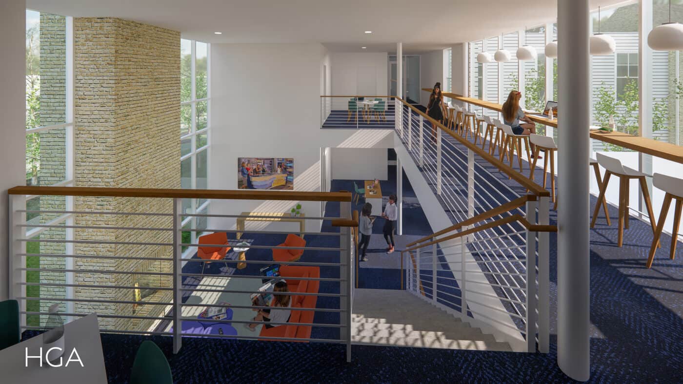 Wayland Academy - Burnham Residence Hall Interior Rendering