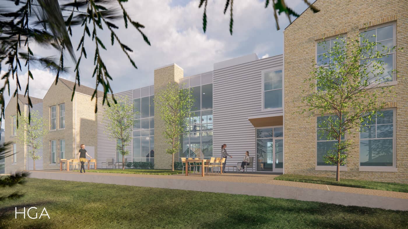 Wayland Academy - Burnham Residence Hall Exterior Rendering